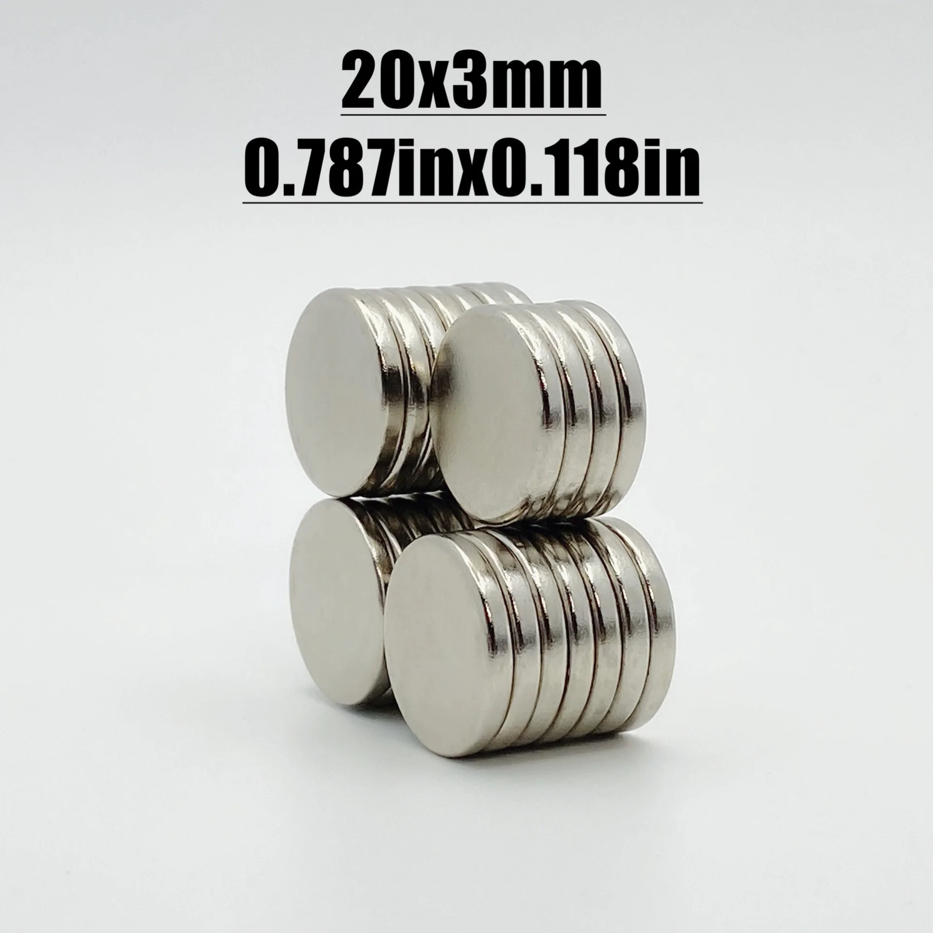 5-150pcs 20x3mm Magnet Neodymium Magnet N35 NdfeB Permanent Magnetic Imanes Fridge Diy Magnets Round Shape 20*3 Magnet Accessory