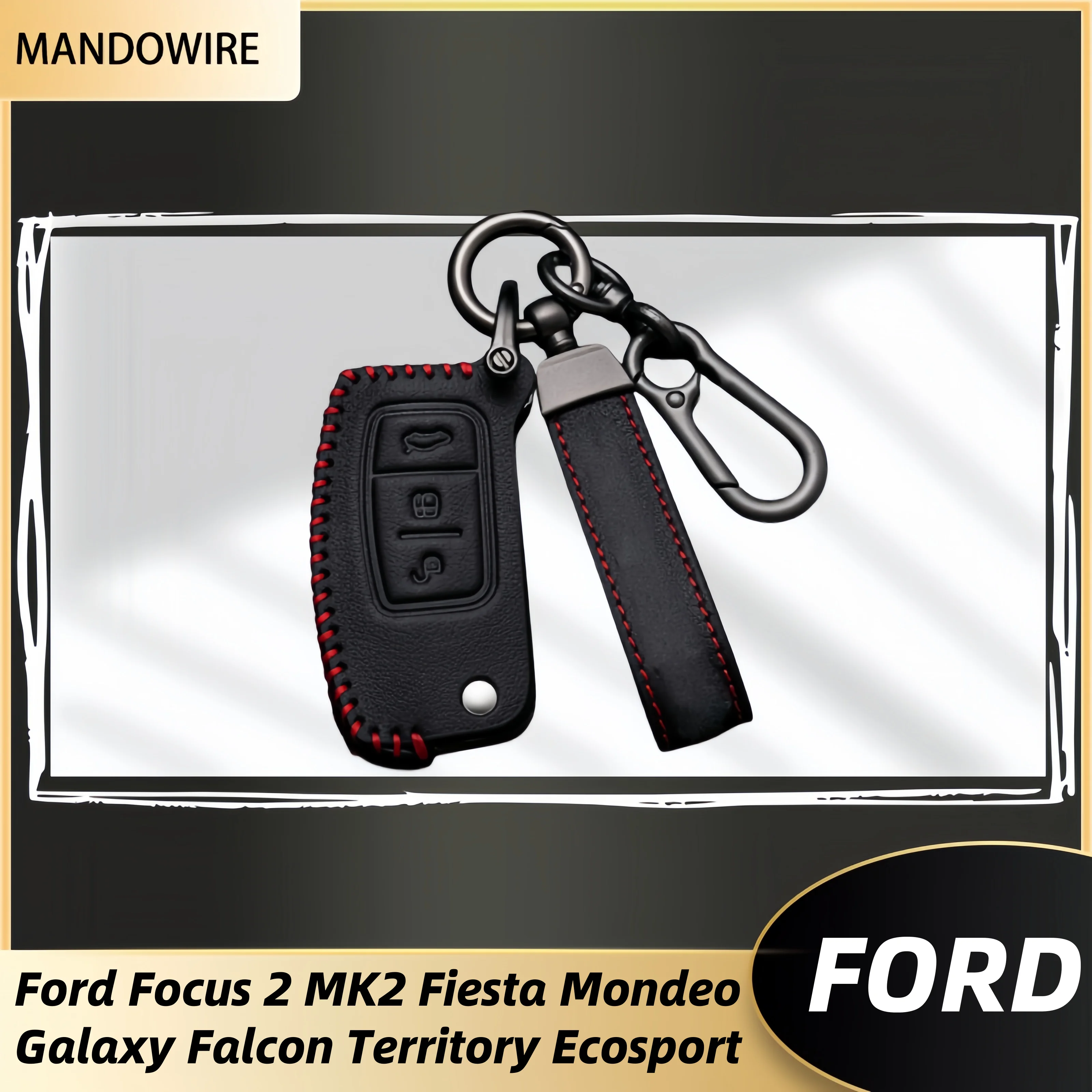 

Car Key Case Cover For Ford Fiesta Focus Mondeo Falcon B-Max C-Max S-Max Eco Sport Galaxy Territory Keyless Shell Fob Protector