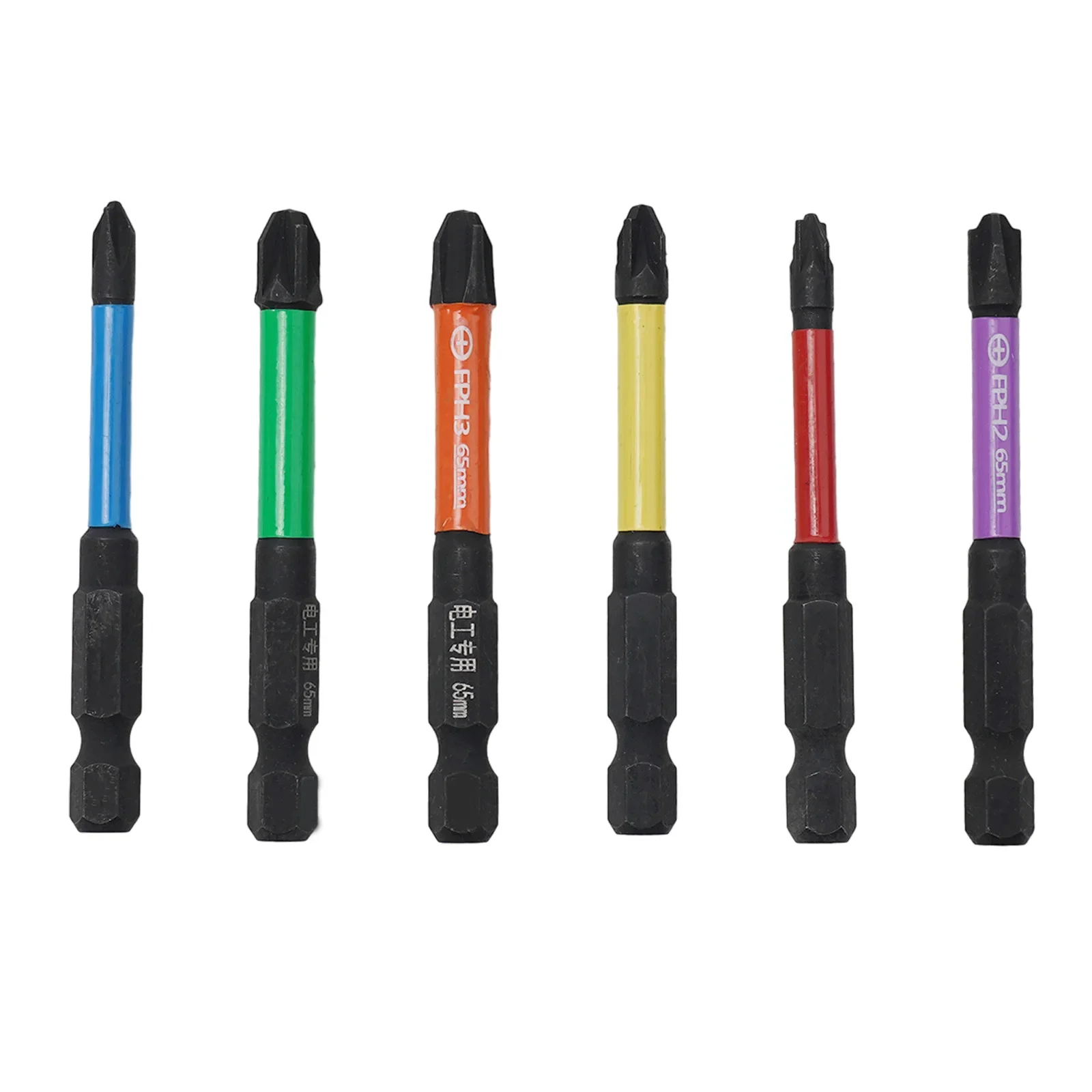 High Quality Practical Screwdriver Bits Slotted Cross Magnetism For Socket Switch Rust Proof Set Alloy Steel FPH1 FPH3