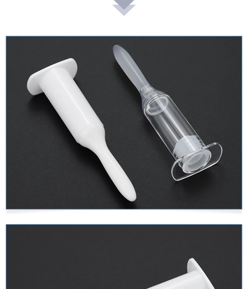 100 Stück 2/4/5ml Push-Type Beauty-Ampullenflasche in Bowlingform, Reparaturserumbehälter, Einweg-Ampulle ohne Nadel für Hautpflege – Detail 7
