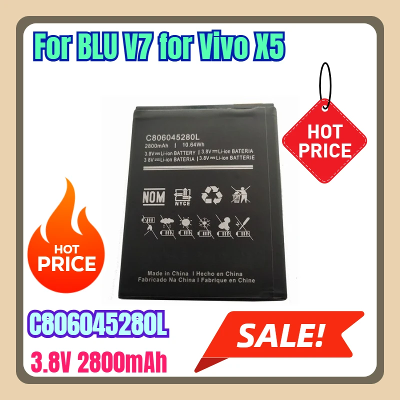 

3.8V 2800mAh Mobile Phone Batteries for BLU V7 for Vivo X5