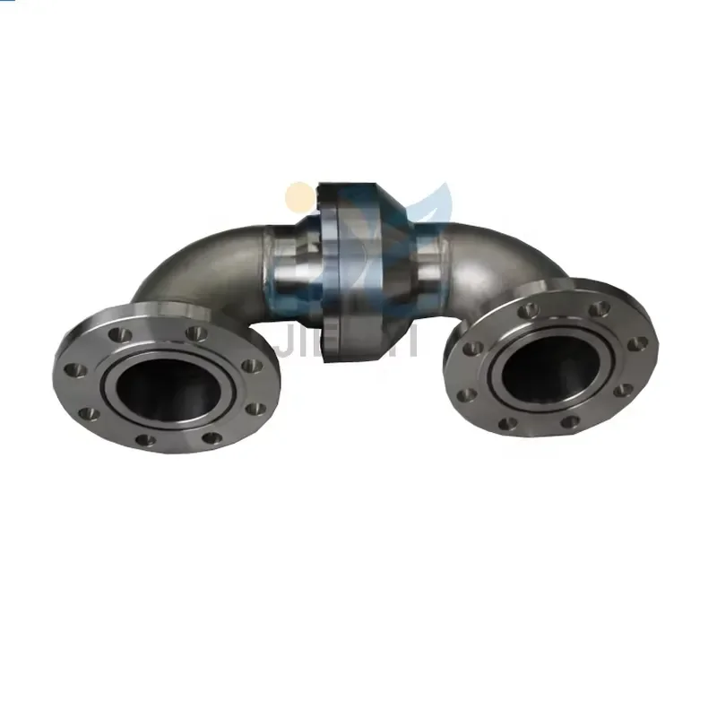 3 Inch Stainless Steel Hydraulic Rotary Joint 360 Degree Swivel Elbow Flange Connector For Industrial Pipe Fluid Transfer