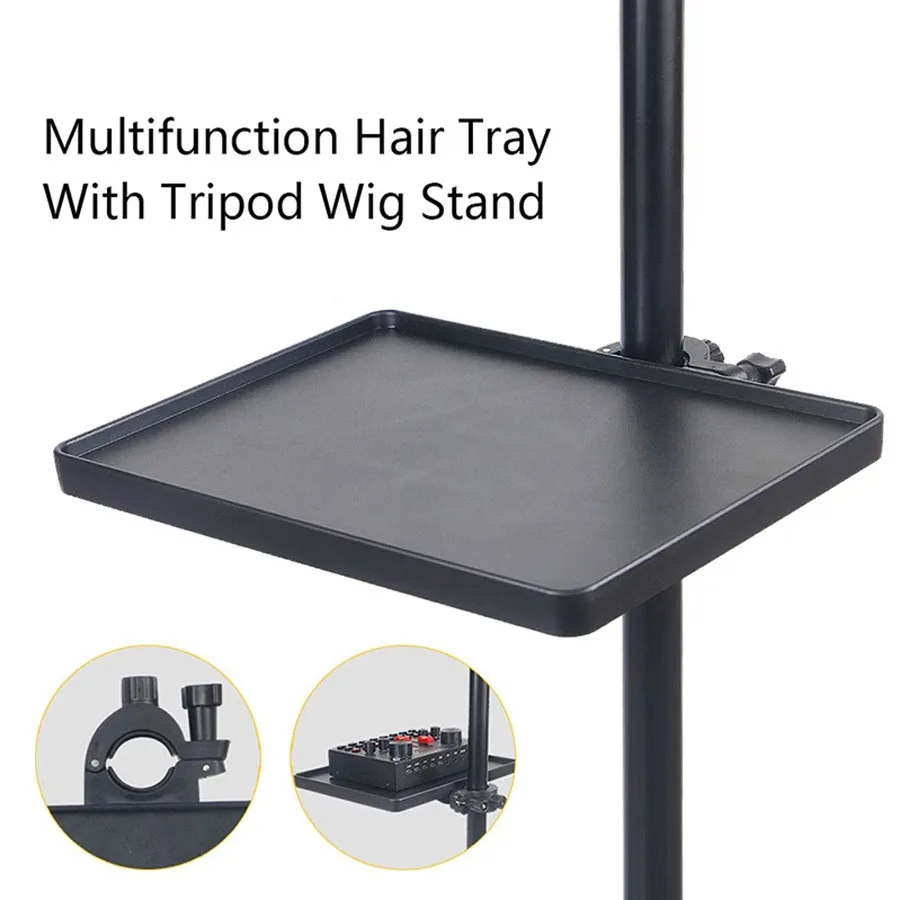 

1pc Multifunction Hair Tray for Use with Tripod Wig Stand Place Crochet Hair Clip Tray, Utility Racks