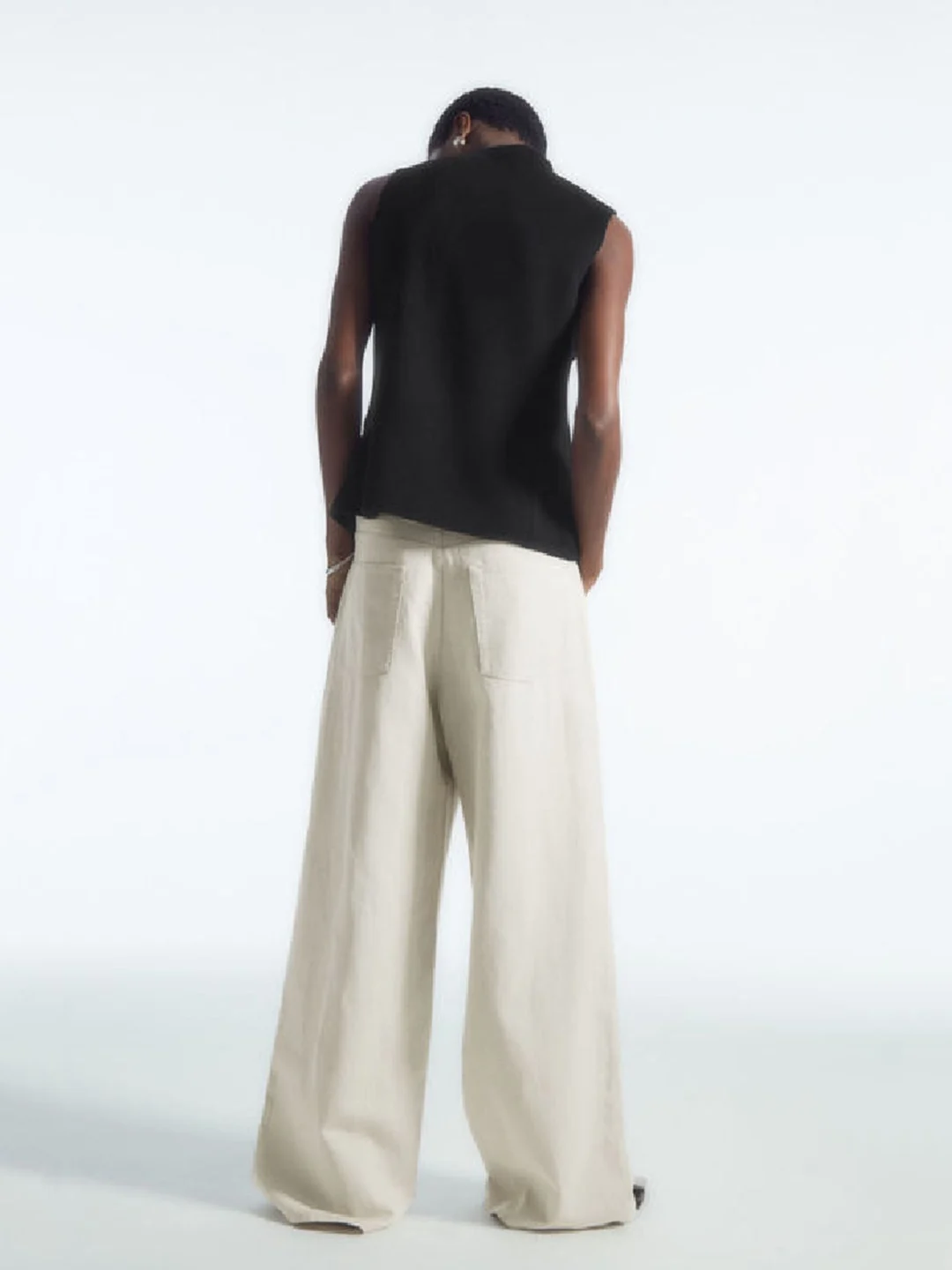 Frauen Casual Baumwolle Leinen Mischung Dstring Breite Bein Jeans Herbst Neue Ankunft Vielseitige Pendeln Hosen Einfache Chic Sle