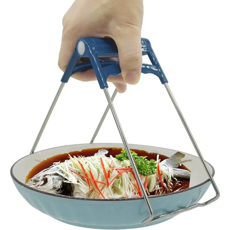 Heat Resistant Non Slip Kitchen Tongs Bowl Clamp for Lifting Hot Food Bowls Plates Pots From Instant Pot Microwave Air Fryer