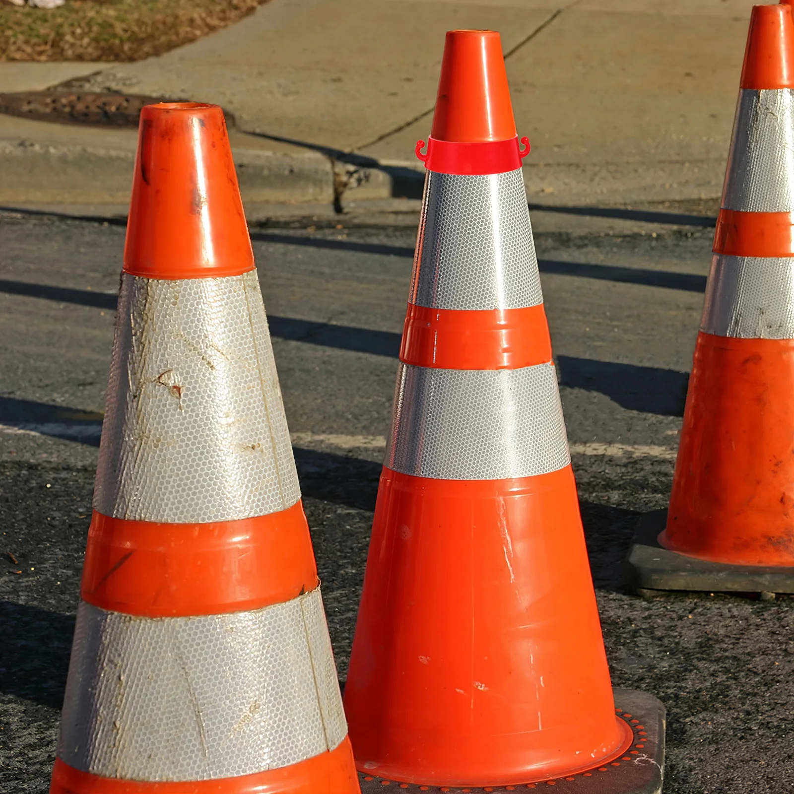 

10pcs Road Cone Collar Cone Ring Structure For Traffic Safety Chain Connector Lightweight Durable Plastic Links