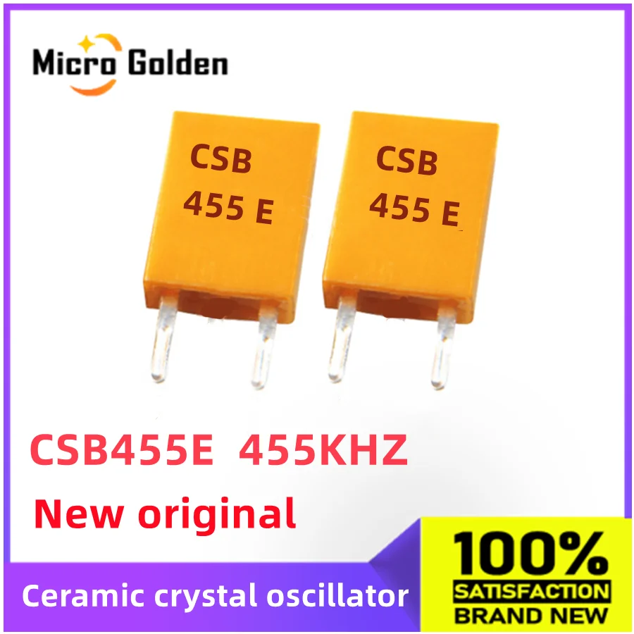 (5pcs) CSB455E 455K 455KHZ Murata Ceramic Crystal Oscillato DIP2 TV Remote Control Crystal Resonator