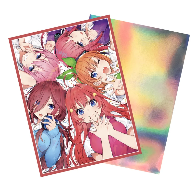 60PCS Anime The Quintessential Quintuplets Card Sleeves Weiß Schwarz WS OPCG PTCG Trading Cards Laser Shine Protector Case