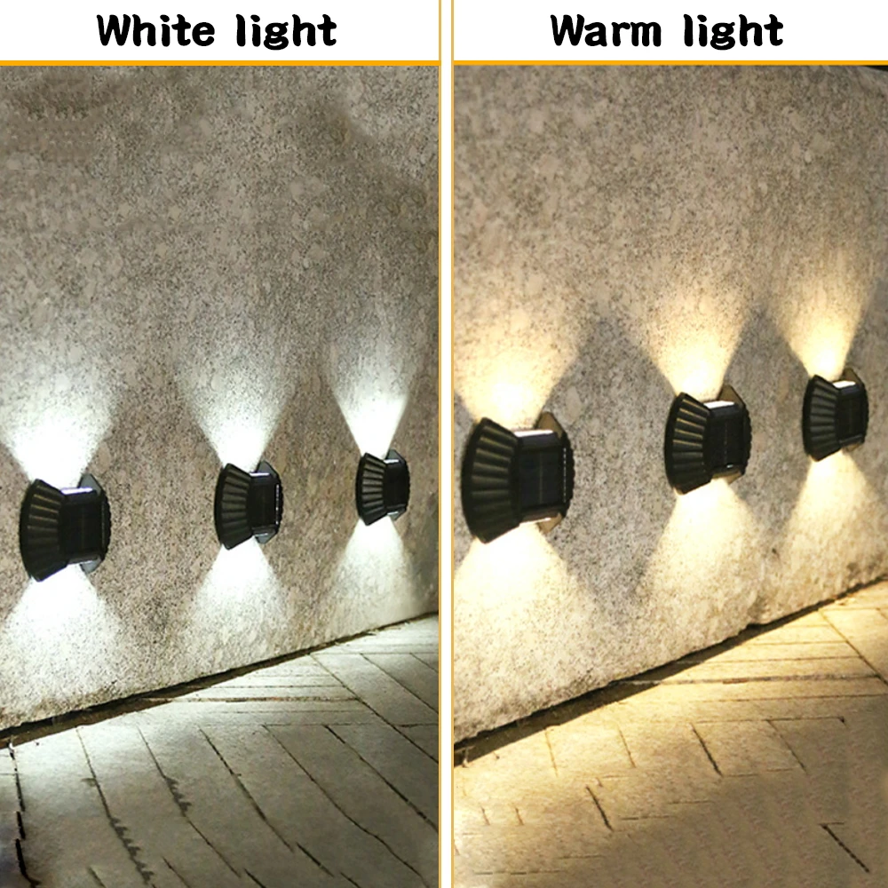 LED Solar Lights Outdoor Waterproof Sunlight Wall Lamp for Garden Decoration Street Garland Lamp LED Solar Spotlight