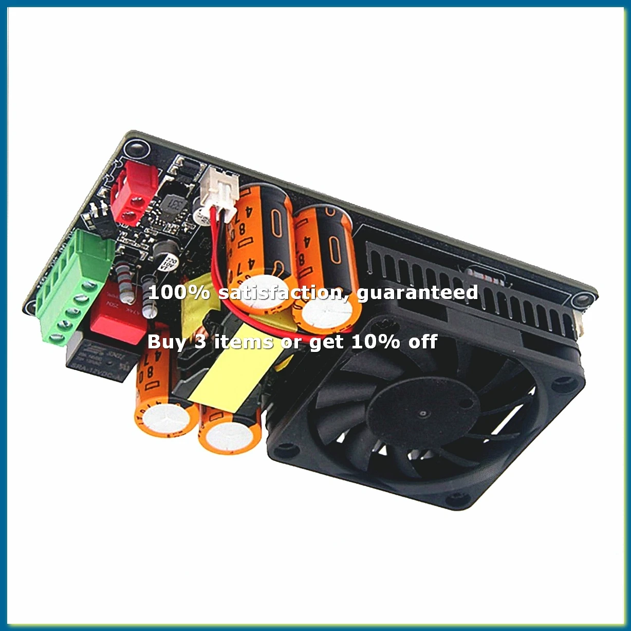 HIFI IRS2092 1000W Mono Channel Digital Class D Stage Subwoofer Power Amplifier Board with Speaker Protect Relay-A
