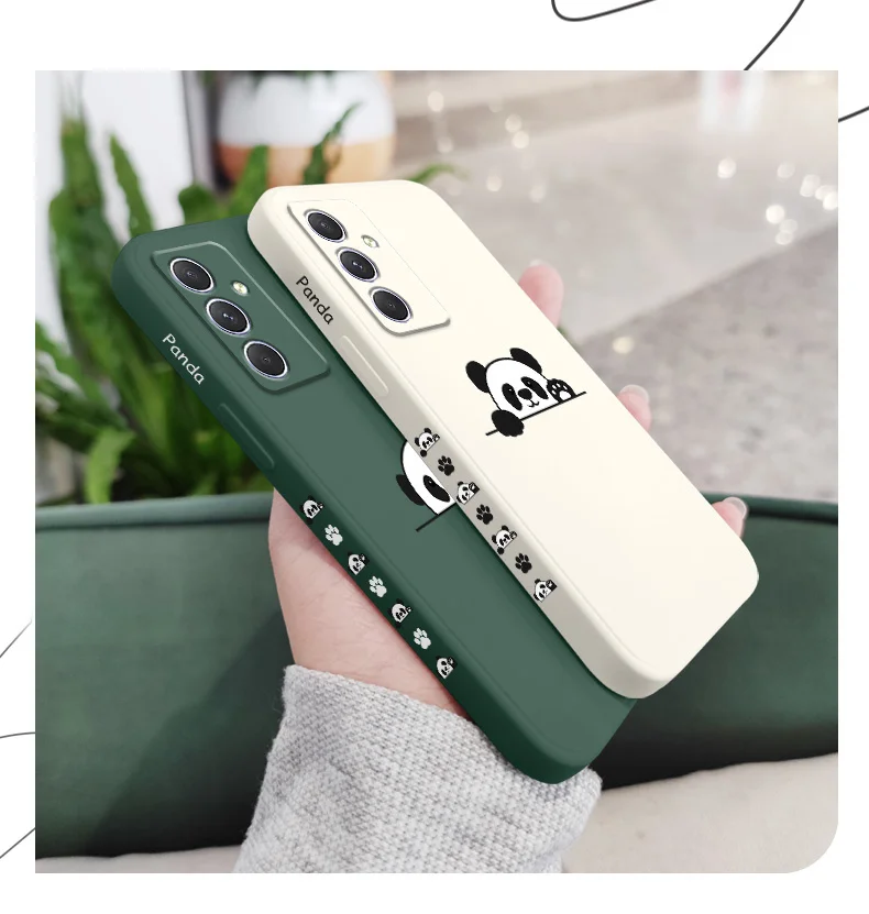 Panda süße Etikettenhülle für Samsung A17 A56 A16 A06 A54 A34 A24 A14 A15 A25 A35 A55 A04E A73 A53 A33 A23 A13 A72 A32 A22 A12 4G5G – Detail 5