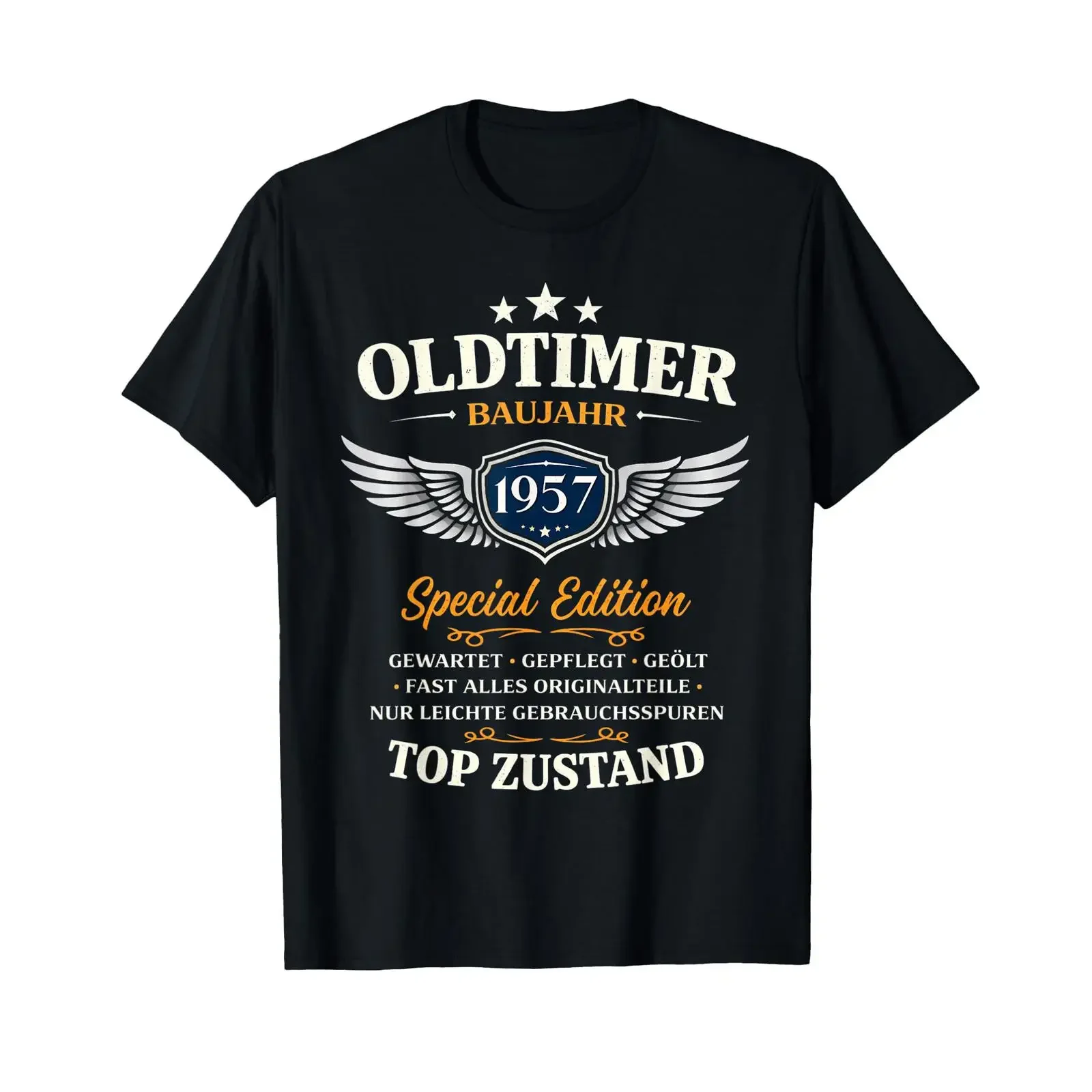 69th Birthday Man Woman Vintage Oldtimer 1957 T Shirt vintage Washed Stylish Slightly fashion Versatile Soft Unisex Casual