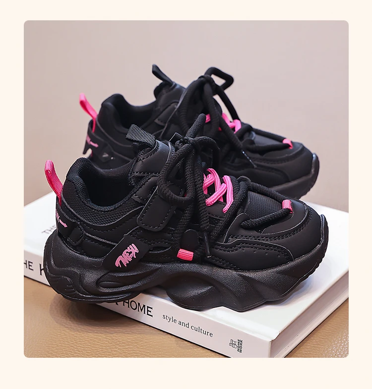 Kinder-Sneaker mit dicker, weicher Sohle, Mädchen-Laufschuhe, rutschfest, trendig, 2026, brandneue Kinder-Freizeitschuhe, modisch und bequem – Detail 9