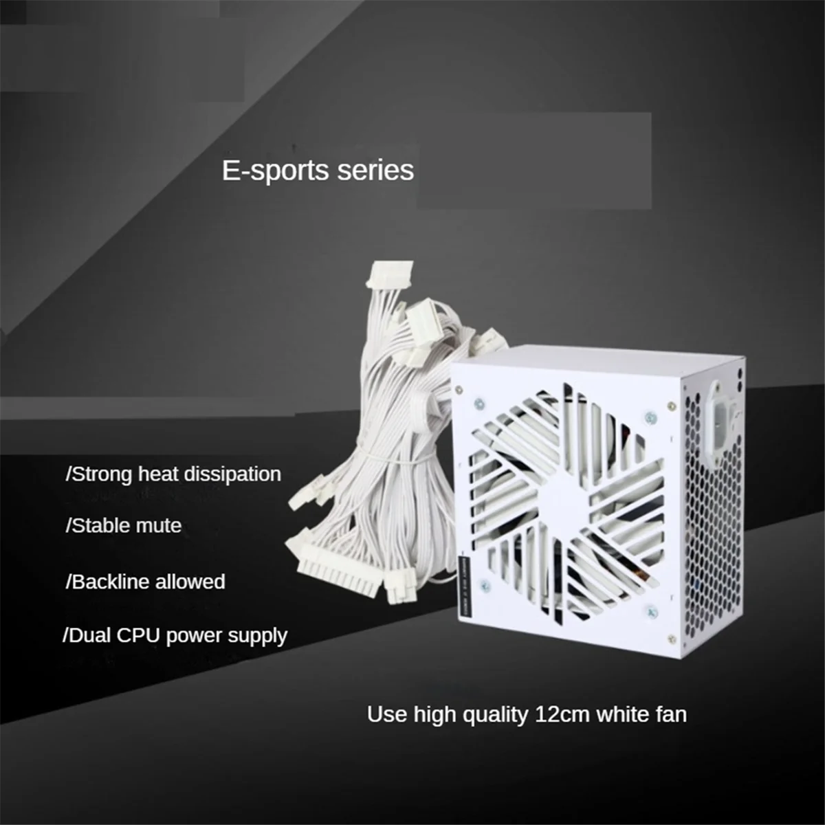 A48R-600W PC PSU Power Supply Gaming Source ATX Desktop Computer Power Supply for BTC Gaming Computer PSU EU Plug