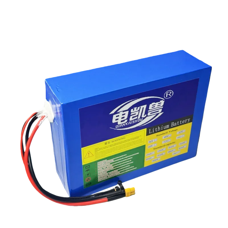 67,2V 60V E-Bike Lithium-Ionen-Akku 16S 2P-10P 21700 Akku mit BMS XT60 Entladestecker T-Stecker Ladeanschluss für max. 3000W E-Bike-Motor – Detail 6