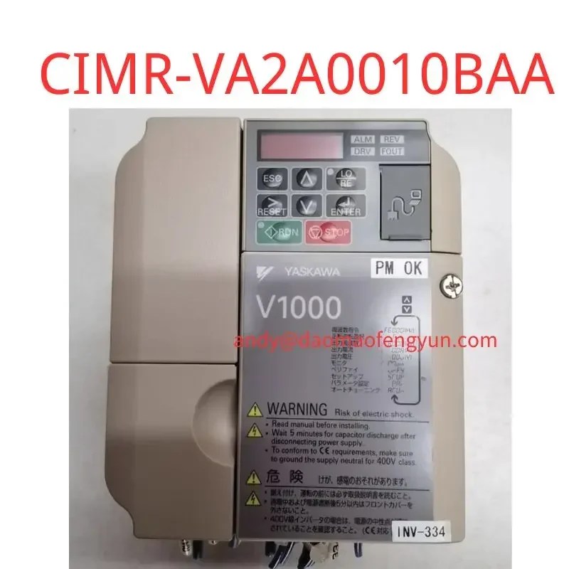 

Second-hand CIMR-VA2A0010BAA frequency converter 2.2KW/1.5KW 220V Test OK