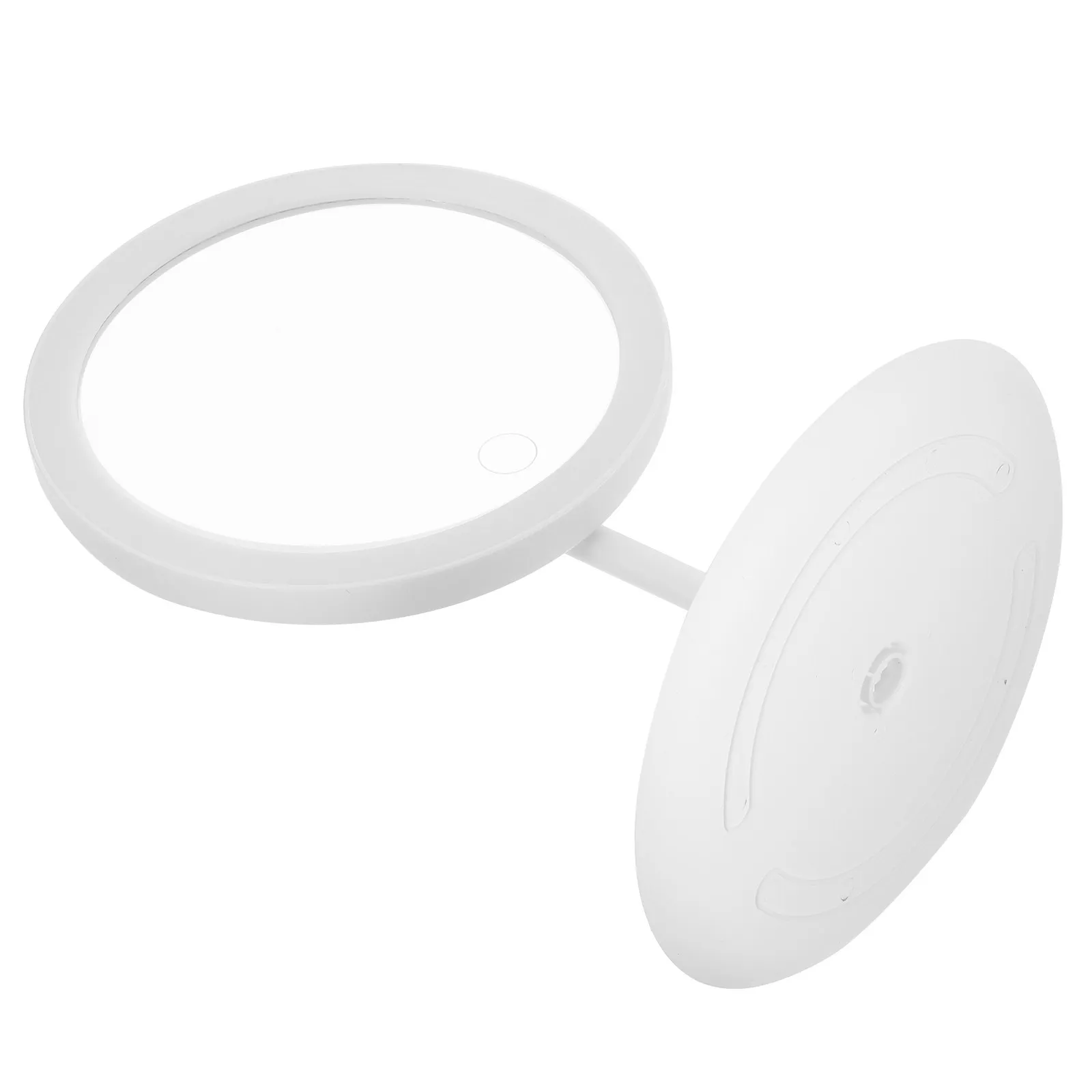 

LED Makeup Mirror Rechargeable Smart Mirror USB Chargeable Desktop Adjustable Brightness 360 Degree Rotation Plastic