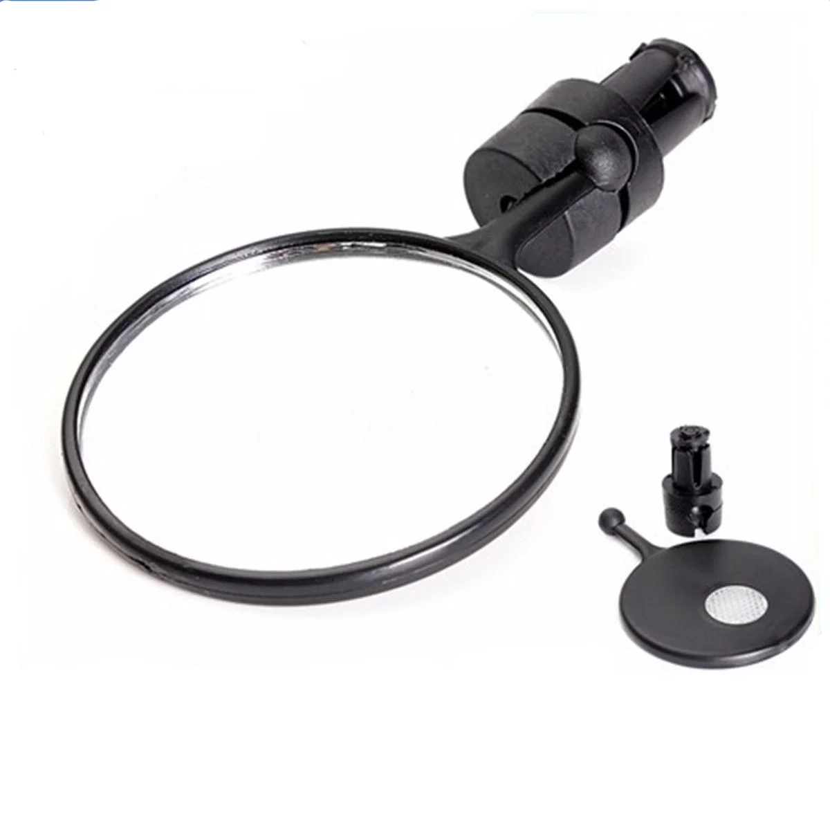 العالمي 360 درجة قابل للتعديل الدراجة مرآة الرؤية الخلفية الطريق الدراجات المقود مرنة الرؤية الخلفية سطوع عالية #2