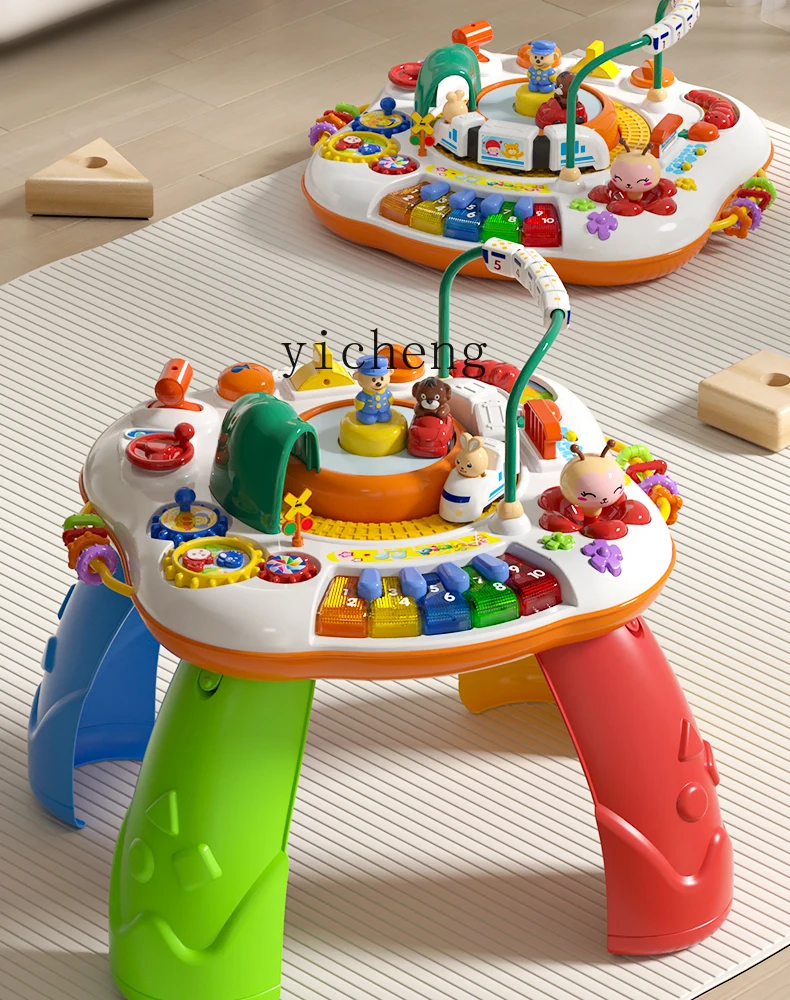 Tqh Multifunctional Game Table Children's Educational Toys Early Education Enlightenment Baby Toys