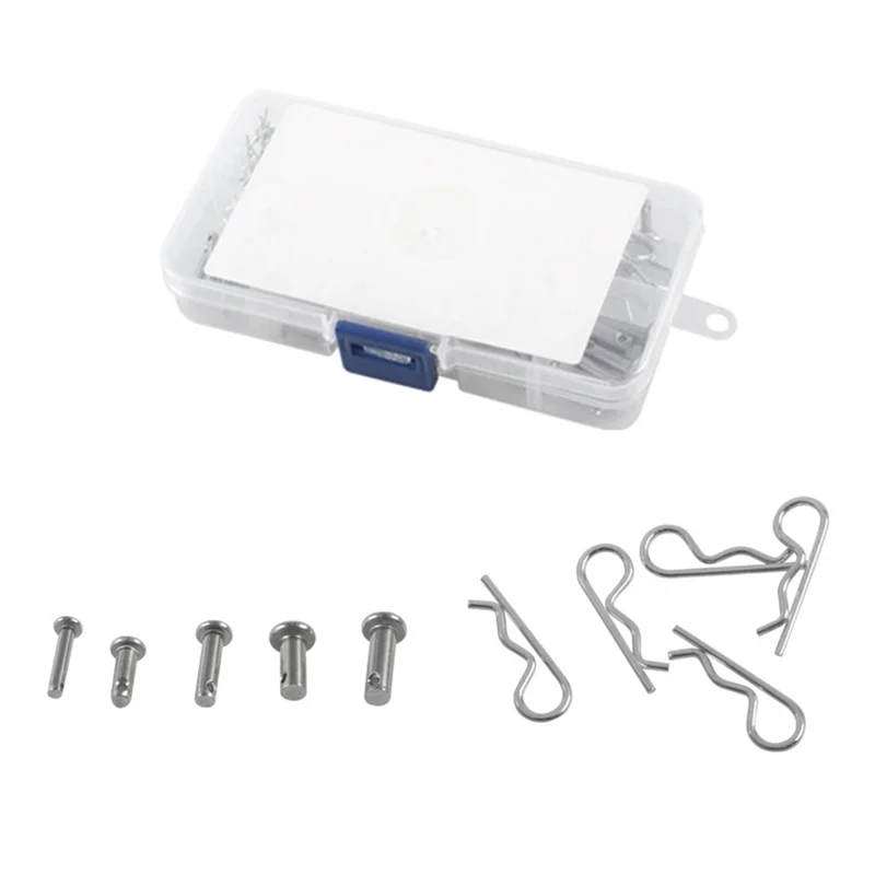 ABWP-100PCS Carbon Steel Zinc Plated R Hitch Pin Tractor Clip Cotter Pin For Car Mechanics Garages Workshops Clips