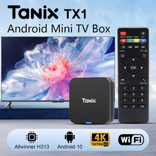 TANIX TX1 Allwinner H313 2G 16G Smart TV Box Android decodificador Streaming Media Player 2,4G Wifi 4K HD Mini TV Box Home Theater