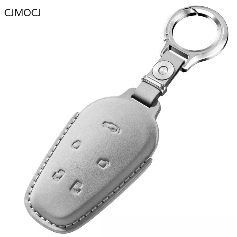 

Premium Genuine Leather Key Cover Case for Voyah Dreamer Kunpeng Edition (2022-2026) - Protective Key Fob Shell Keychain