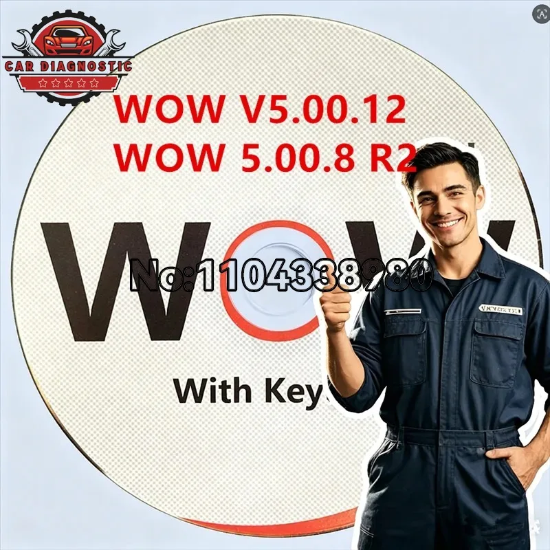 2026 hot new W-ur-th WOW V5.00.12 WOW 5.00.8 R2 Software Multi-languages with Keygen For Tcs Multi-diag Cars Diagnostic Tool