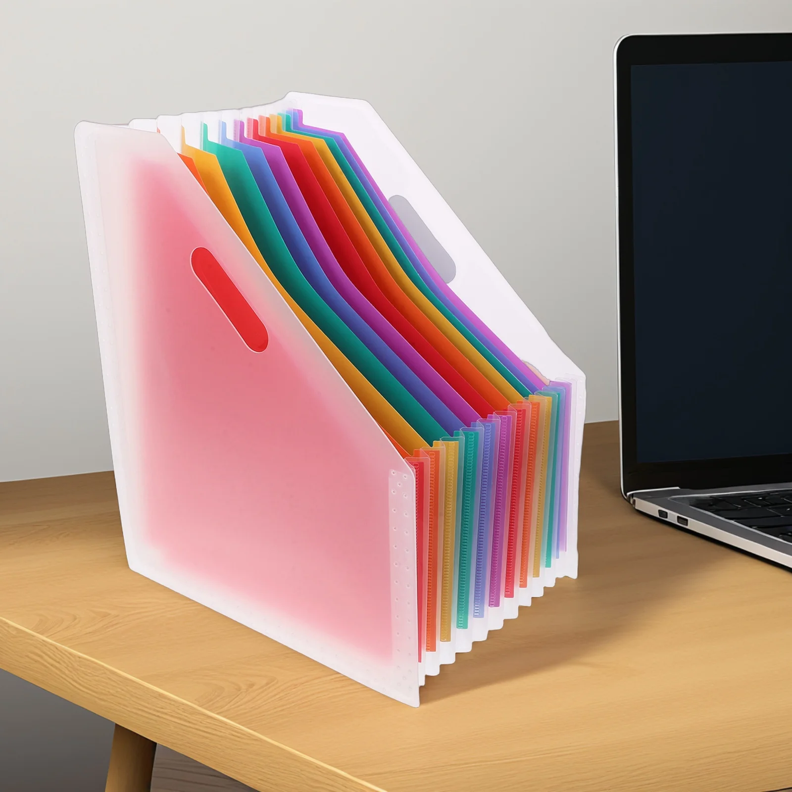 

Office Accordion Folder Vertical Mouth Large Capacity Expandable File Organizer Multilayer Classification Storage Solution