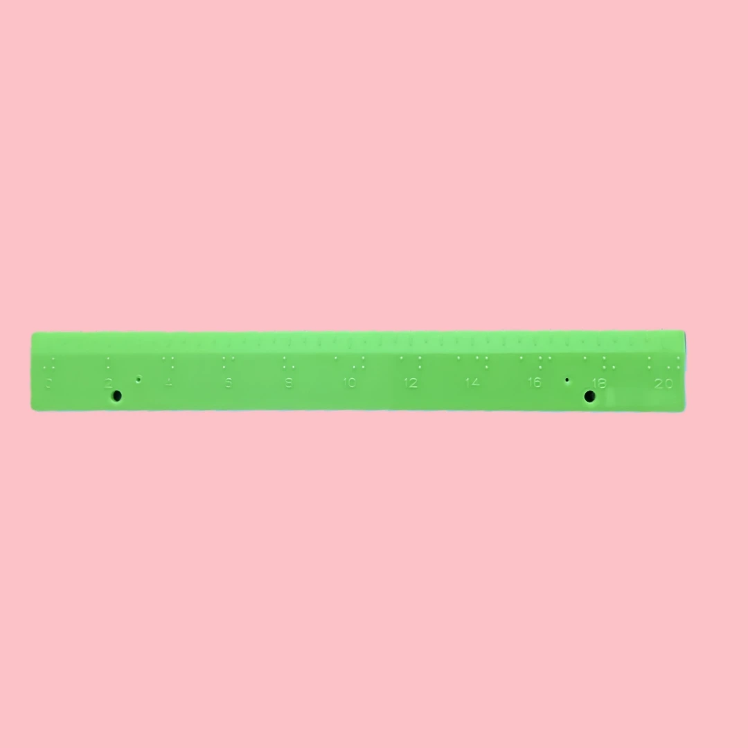Picture 7: Braille Rulers Measure for the Blindman Sightless Stationary Plastic Visually Impaired Drawing Tools Setsquare Protractor Ruler