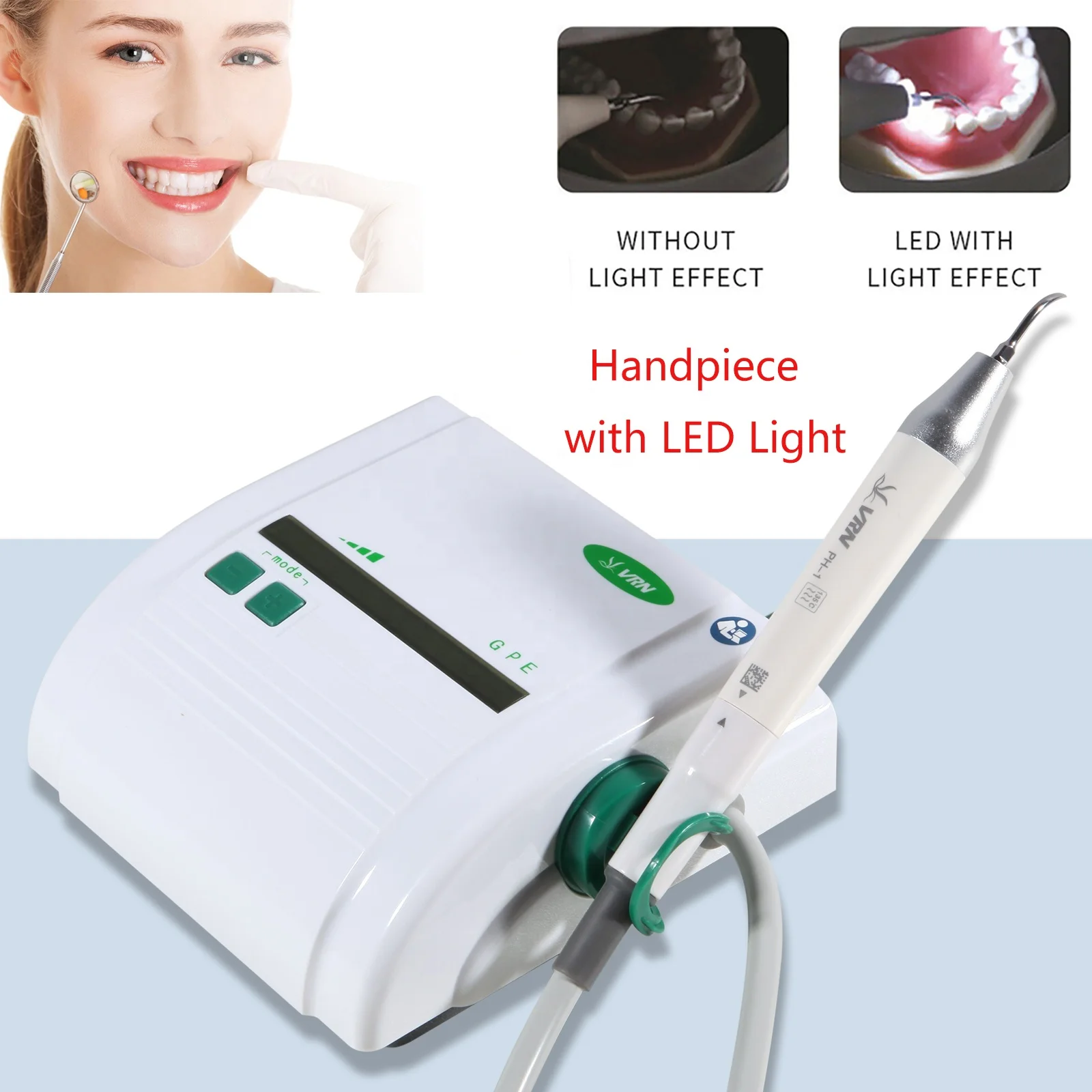 New Arrivals!  den tal Ultrasonic Piezo Scaler fit EMS wood pecker Cavitron+LED Autoclavable Detachable Handpiece+5 Tips+Wrench