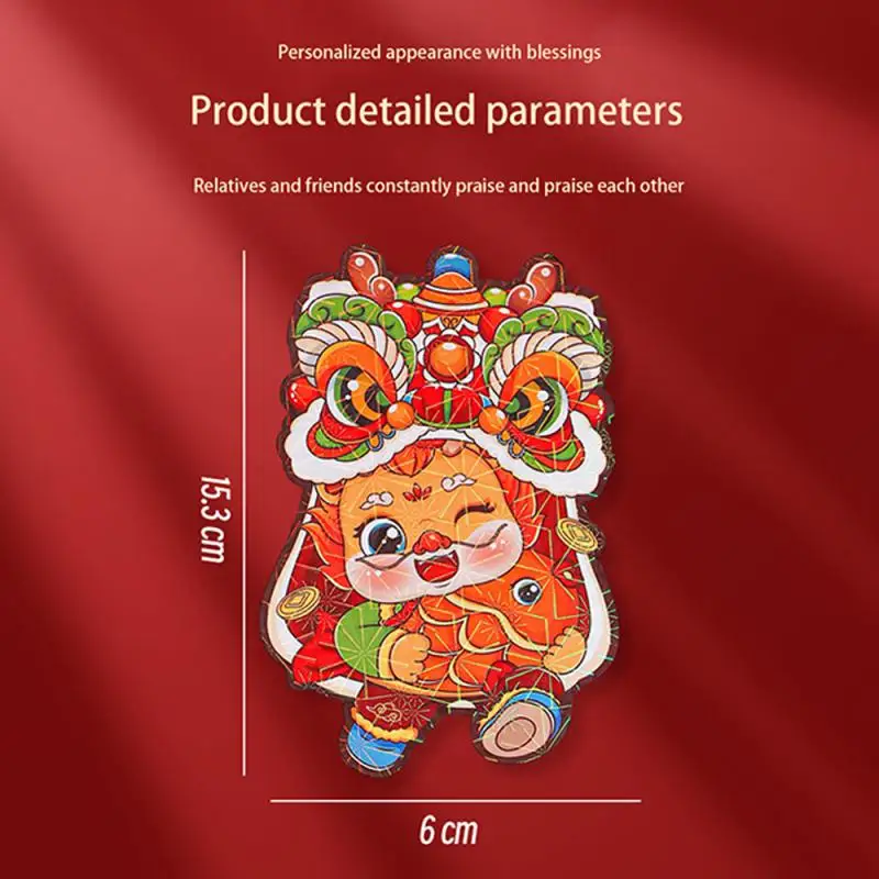 Cartoon rode envelop Feestelijke sfeer Modieuze draak Jaarviering Rode envelop in het jaar van de draak Rode envelop