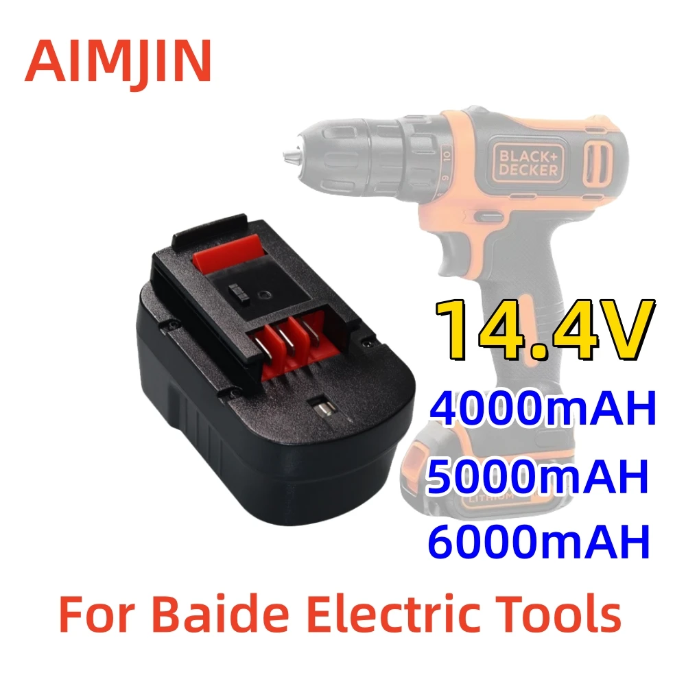 

14,4 В HPB14 для Black And Decker, 6000 мАч, Ni-Mh сменные аккумуляторы Firestorm FSB14 FS140BX 499936 -34
