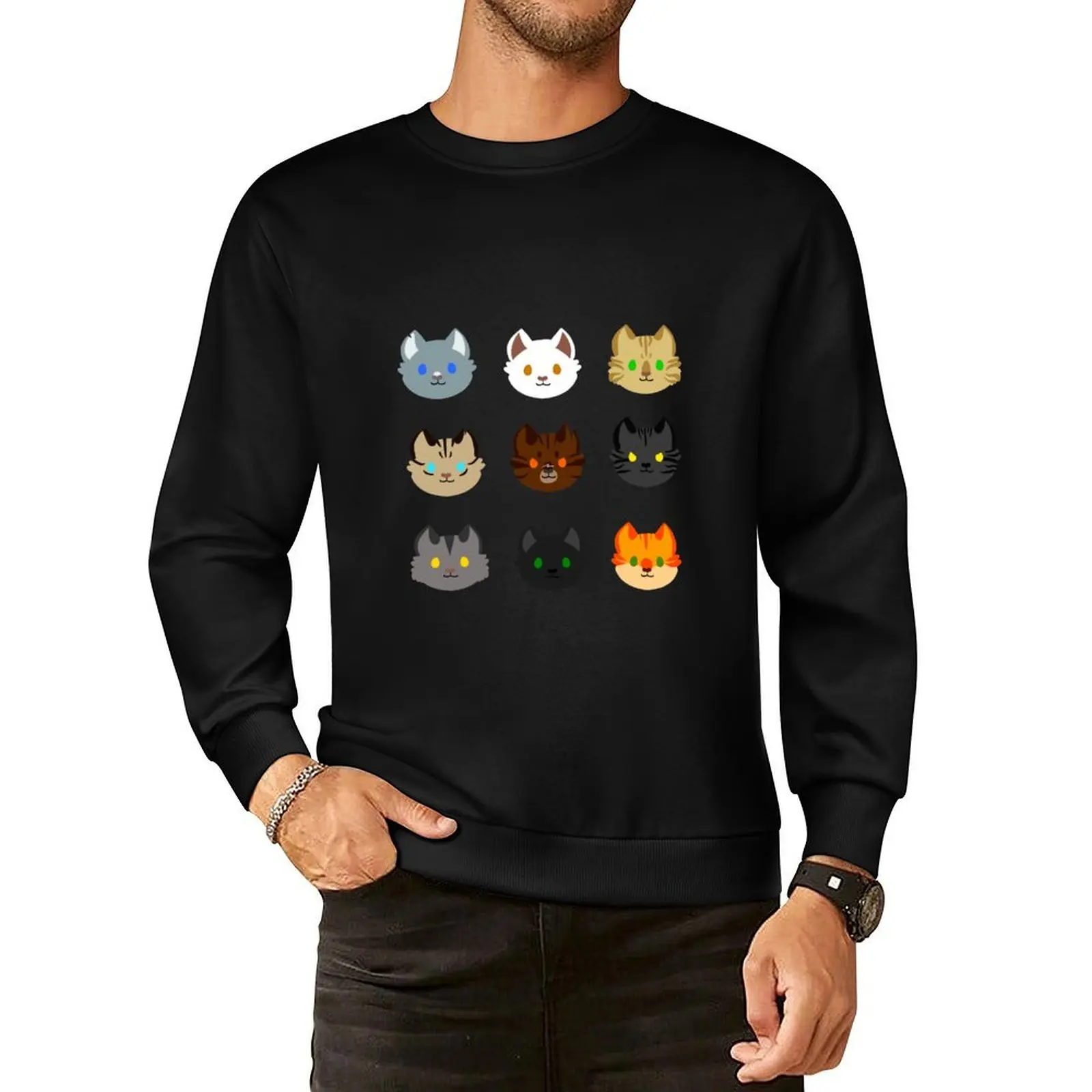 

Thunderclan Pullover Hoodie japanese style anime clothing male clothes blouse anime sweatshirt