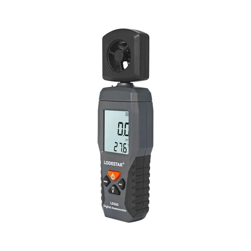 LODESTAR LD363 Handheld Mini Digital Anemometer Wind Speed Measurement Temperature Tester LCD Display Air Flow Speed Wind Level