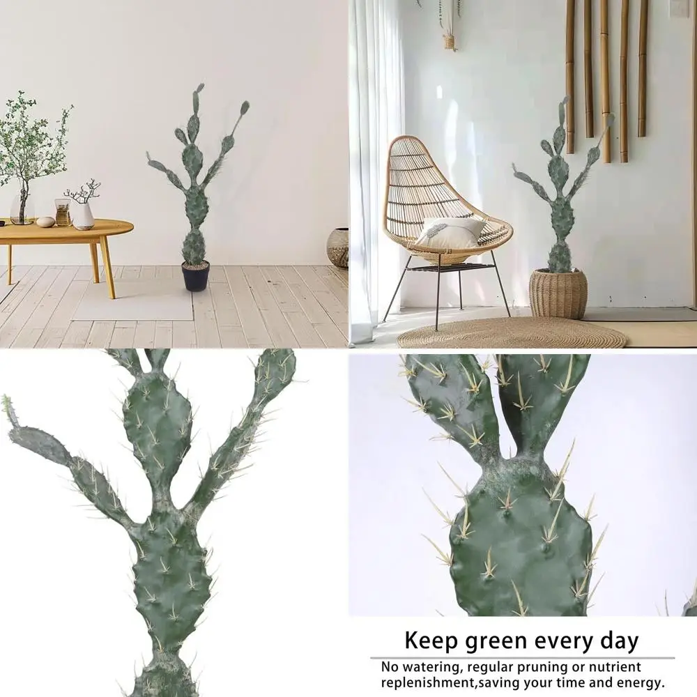 

43 высокие искусственные пустыни кактусы с черным горшком для домашнего и офиса, домашнего и наружного декора