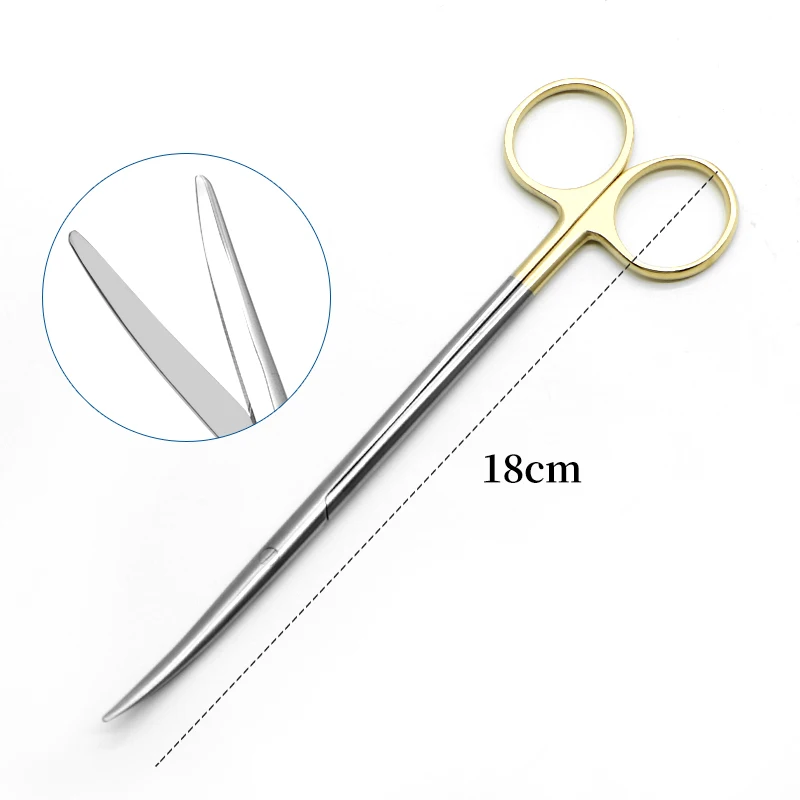 Imagem -06 - Tesoura de Tecido Blunt Handle de Ouro Pele Peeling Tesoura de Tecido Nariz