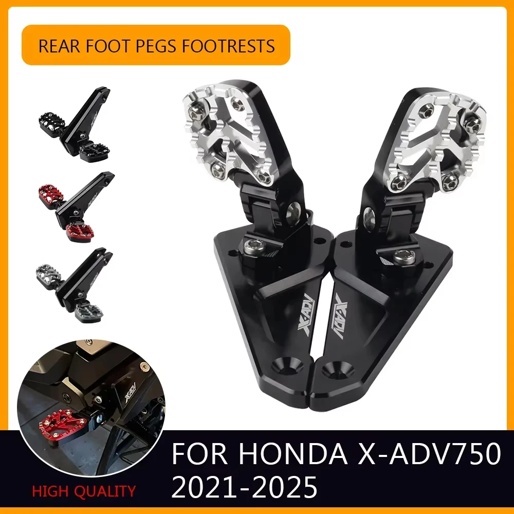 

For HONDA XADV750 X-ADV750 X-ADV 750 2023 2024 2025 Motorcycle Accessories Foldable Passenger Pedal CNC Footrests Foot Pedal