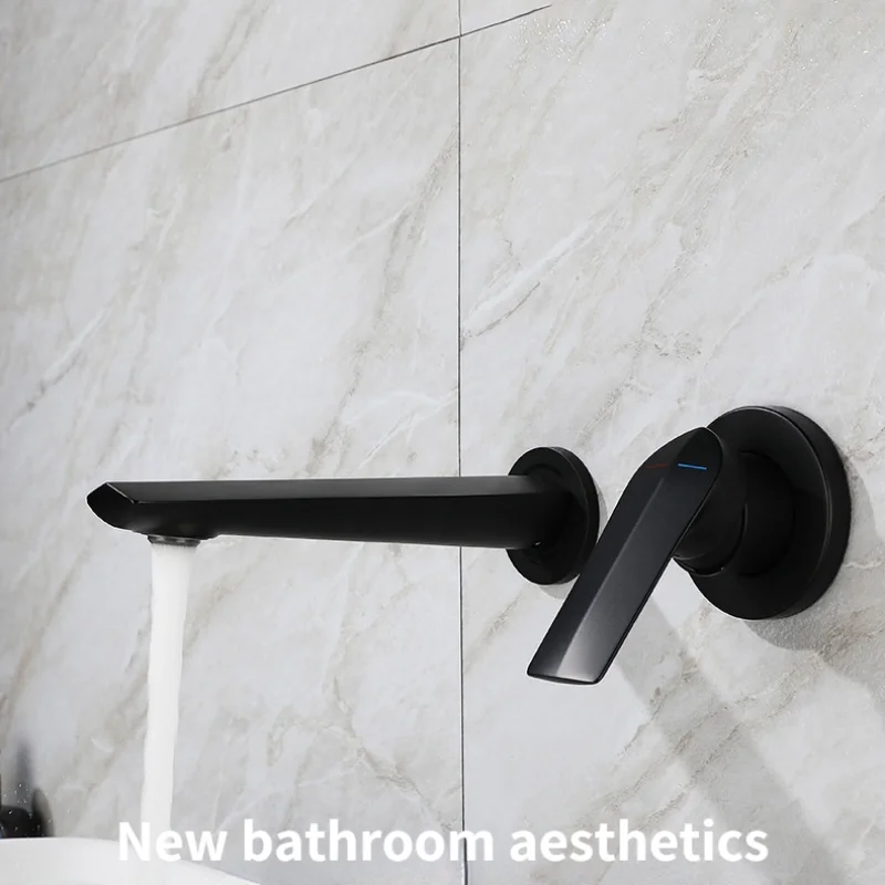 New and simple wall-mounted faucet concealed built-in hotel wash basin