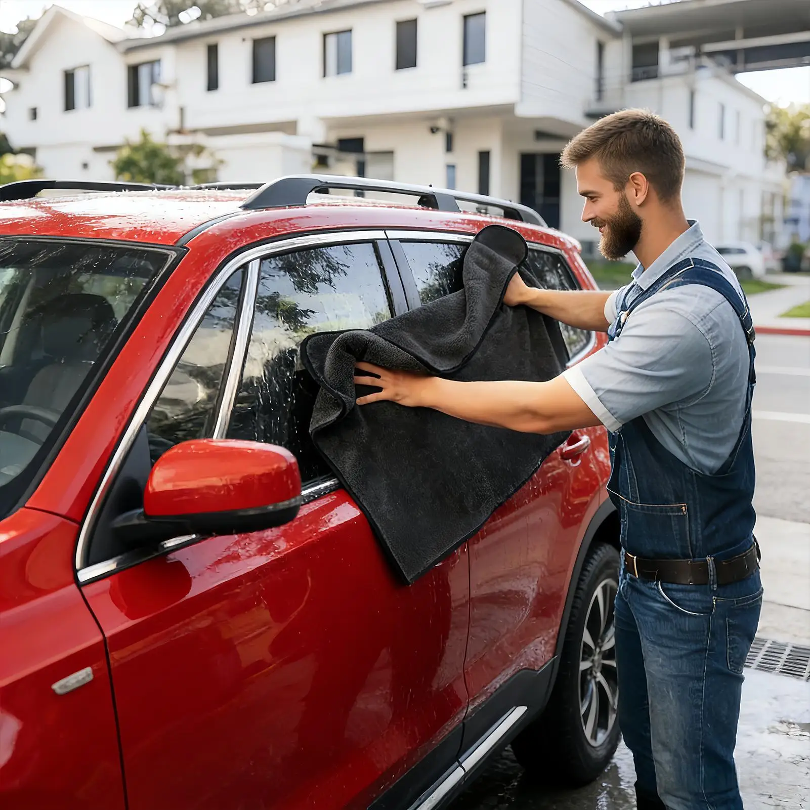 

Microfiber Car Towels Microfiber Super Absorbent Lint Free Extra Large Car Wash Towels Drying For SUV RV Sedan Automotive