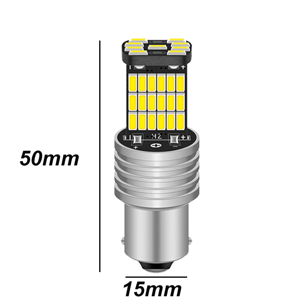 2 pz 1156 1157 lampadina a Led BA15S BAY15D P21W P21/5W PY21W BAU15S indicatori di direzione per auto lampada di retromarcia Automobile bianco rosso