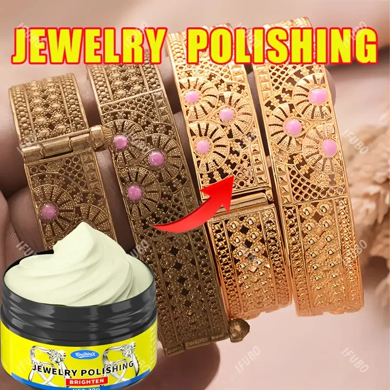 

Полировальный крем для окисления ювелирных изделий - золотой и серебряный браслет, ожерелье, полированный уход за кольцами, сережек, браслетов и полированный блеск