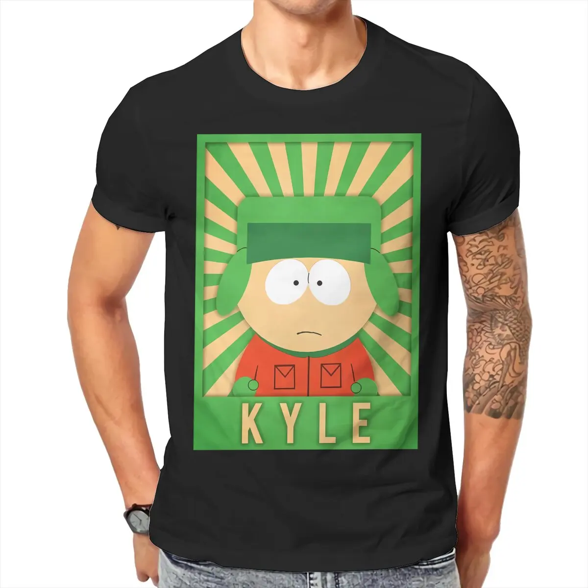 Men Kyle T-Shirt Crewneck Cotton Style S-southpark Theme Hipster Ofertas O Neck Graphic Tshirt