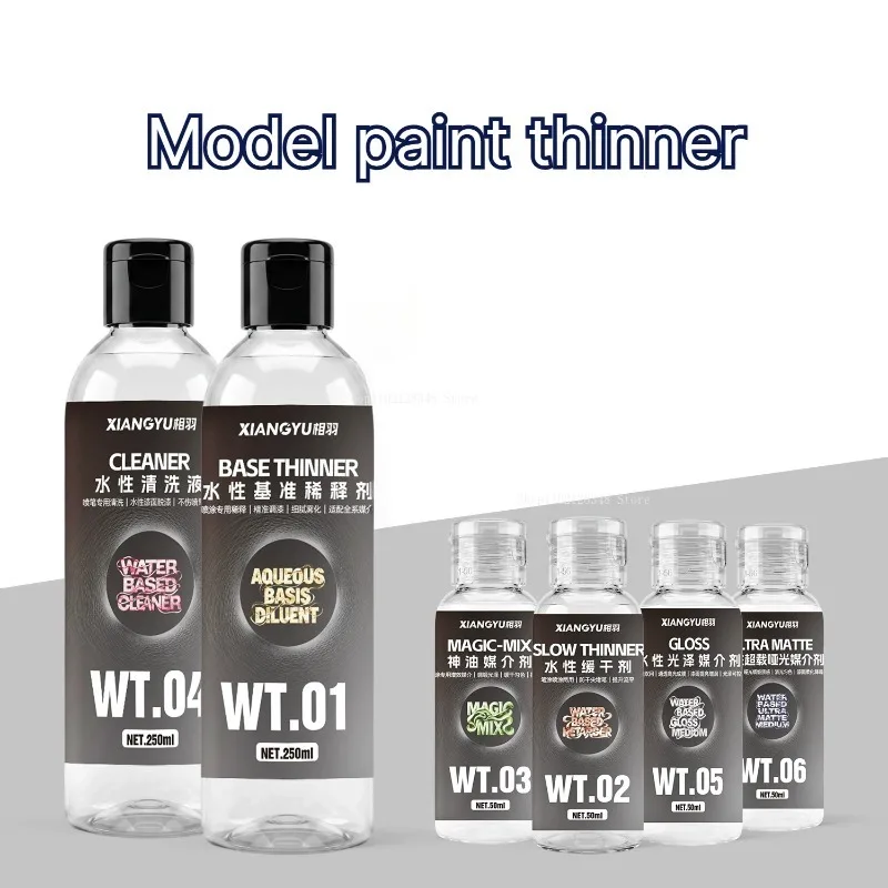 Water Model Paint Thinner Fine Stable Formula for Paint Dilution Airbrush Cleaning Slow Drying Gloss Matte Coating Adjustment