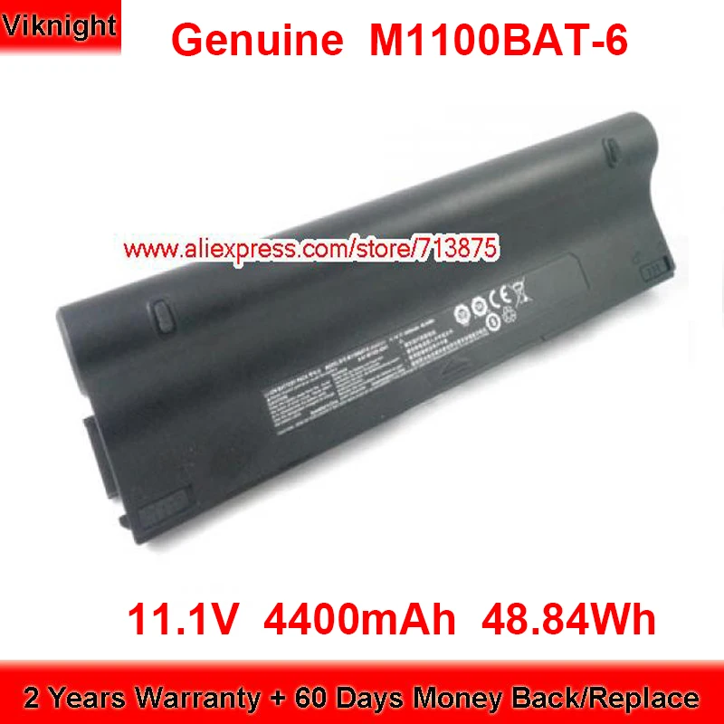 

Genuine 11.1V 48.84Wh M1100BAT-6(SIMPLO) Battery 6-87-M110S-4D41 for Clevo M1100 M1110Q M1111 M1115 M1100BAT-3 M1110QW XITE L 08