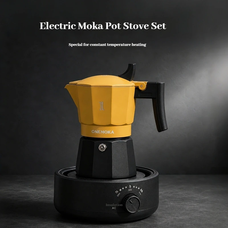 In Stock Onemoka Double Valve Pressurized Moka Pot 3rd Generation Classic Italian Espresso Maker Suitable For Home And Outdoor