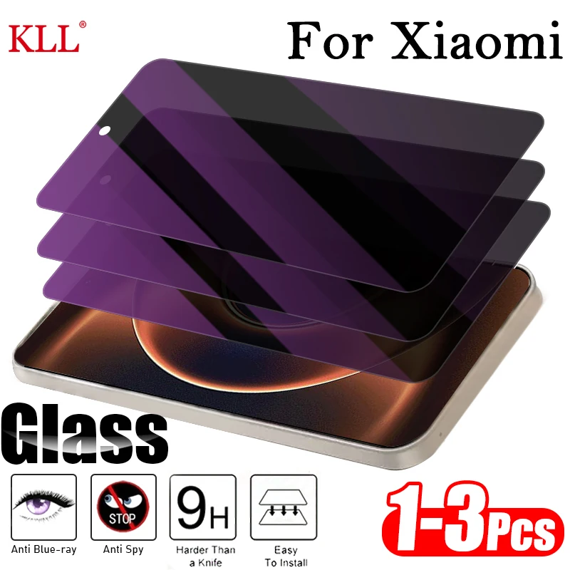 

1-3pcs Privacy Anti Blue Light Tempered Glass for Xiaomi 17 Ultra Anti Spy Screen Protector for Xiaomi 17 Pro Max Glass Film