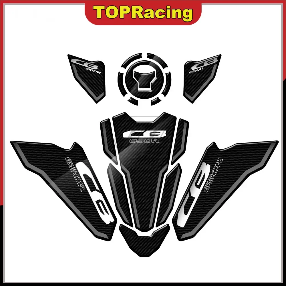 3d-motorcycle-stickers-carbon-look-triple-yoke-defender-tank-pad-decals-for-honda-cb650r-2021-2022