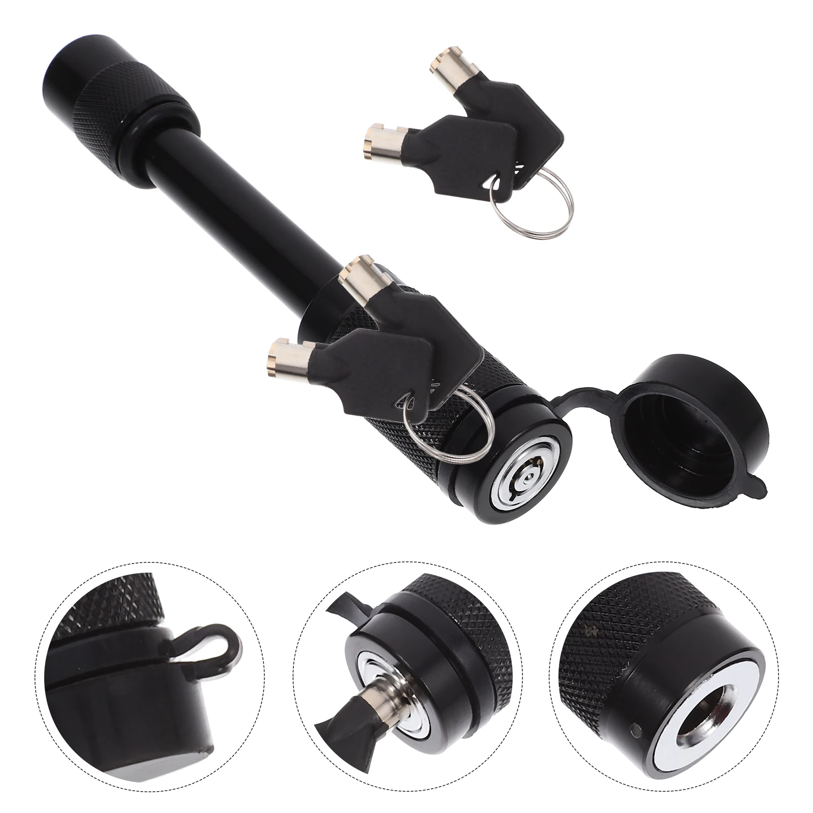 

Heavy Duty Replacement Hitch Receiver With Keys Trailer Lock Set For Vehicle Yacht Durable Lightweight Easy Install Trailer