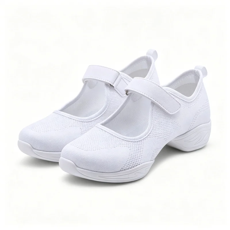 Women Lightweight Dance Shoes Non-slip Split Sole Sneakers for Jazz Ballroom Practice 6710