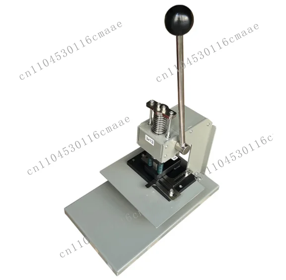 Heavy-duty manual punching machine for aluminum metal plate nameplates and stainless steel